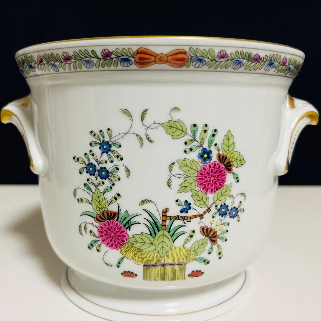 ヘレンド    インドの華　多彩色　マルチカラー　鉢