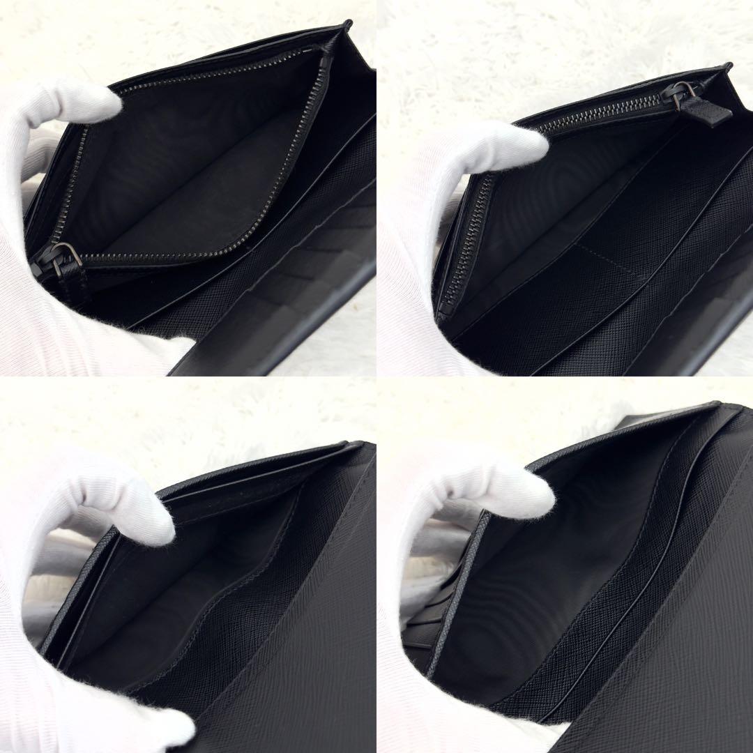 未使用級✨RFID内蔵 PRADA プラダ サフィアーノレザー 長財布 二つ折り