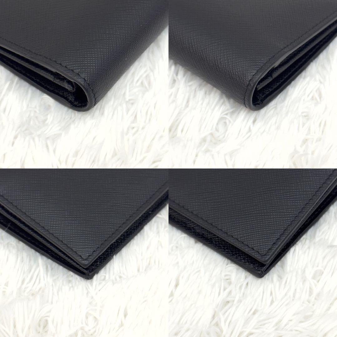 未使用級✨RFID内蔵 PRADA プラダ サフィアーノレザー 長財布 二つ折り