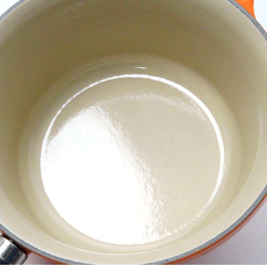 【極美品】LE CREUSET　ソースパン オレンジ　20cm
