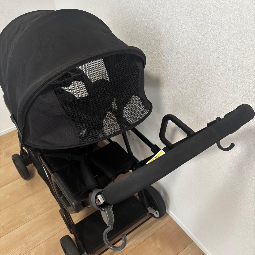 Nebio 二人乗りベビーカー　アミティエ　ブラック