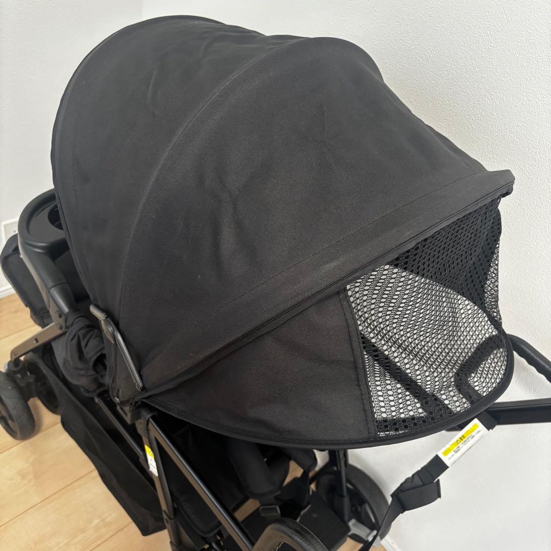 Nebio 二人乗りベビーカー　アミティエ　ブラック