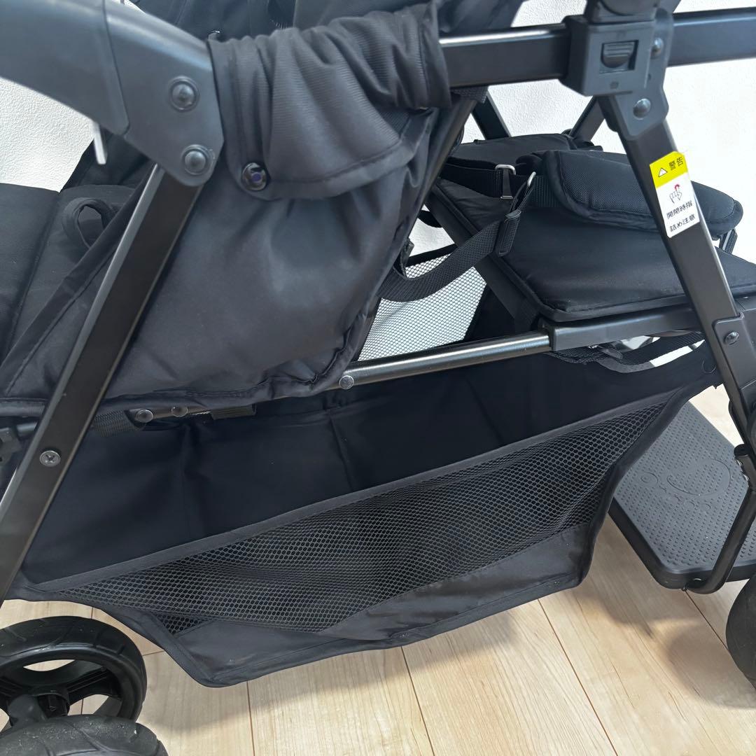 Nebio 二人乗りベビーカー　アミティエ　ブラック