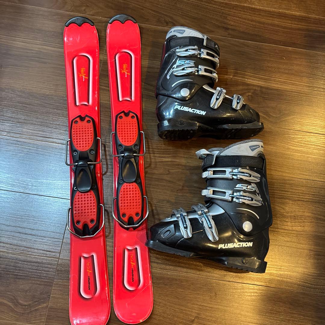 美品NISHIZAWA ショートスキー ブーツセット