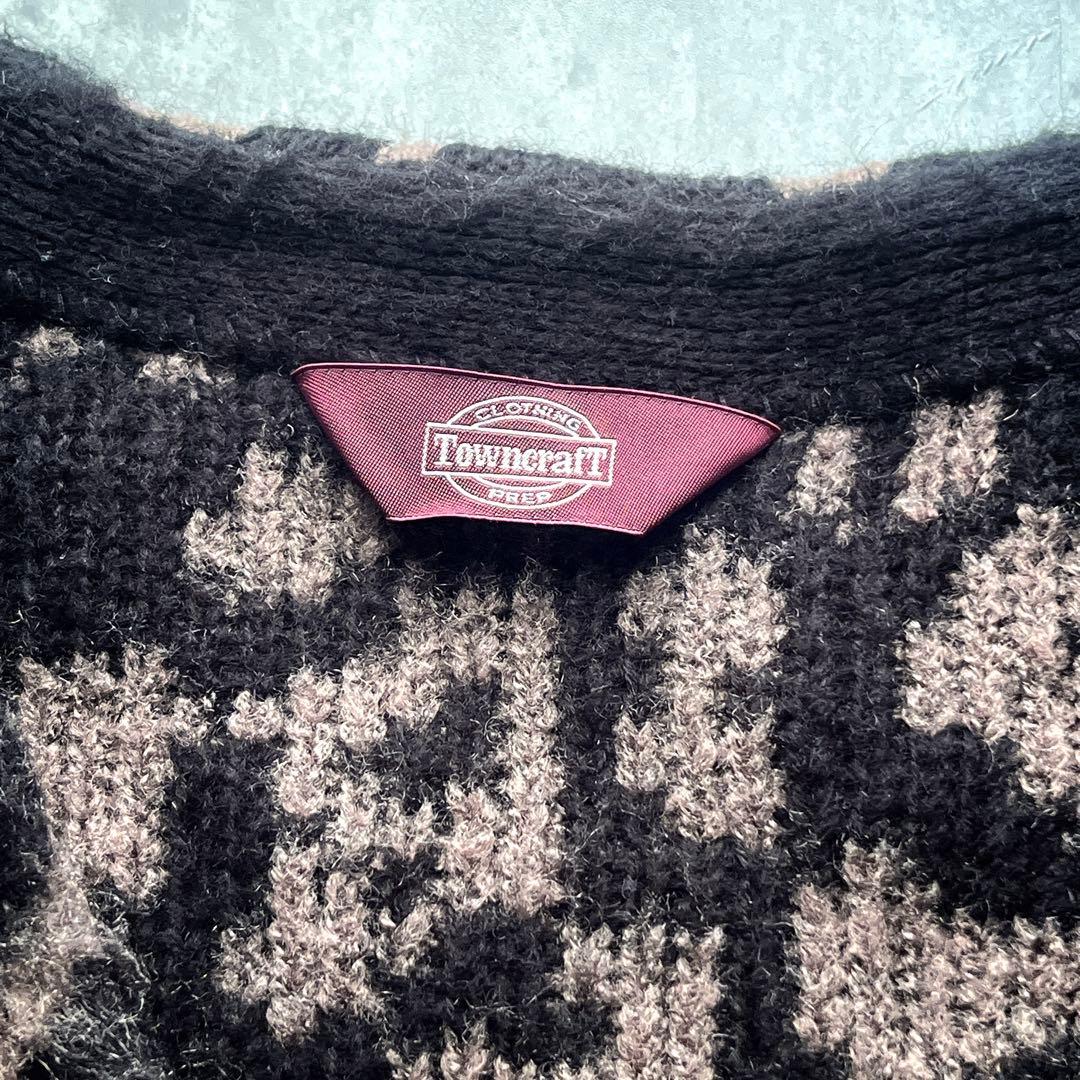 極美品　フリークスストア別注　Towncraft レオパード カーディガン　L