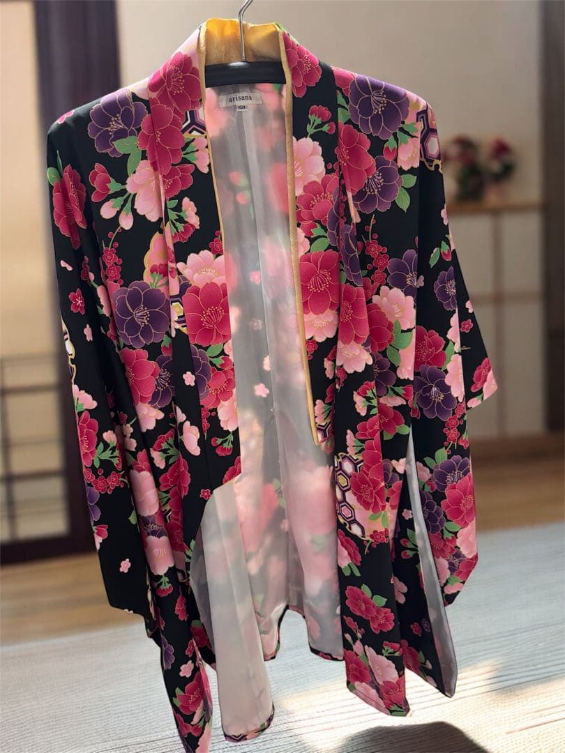 小学生 卒業式 袴 アリサナ 150cm 紫 ヘアアクセサリー付き