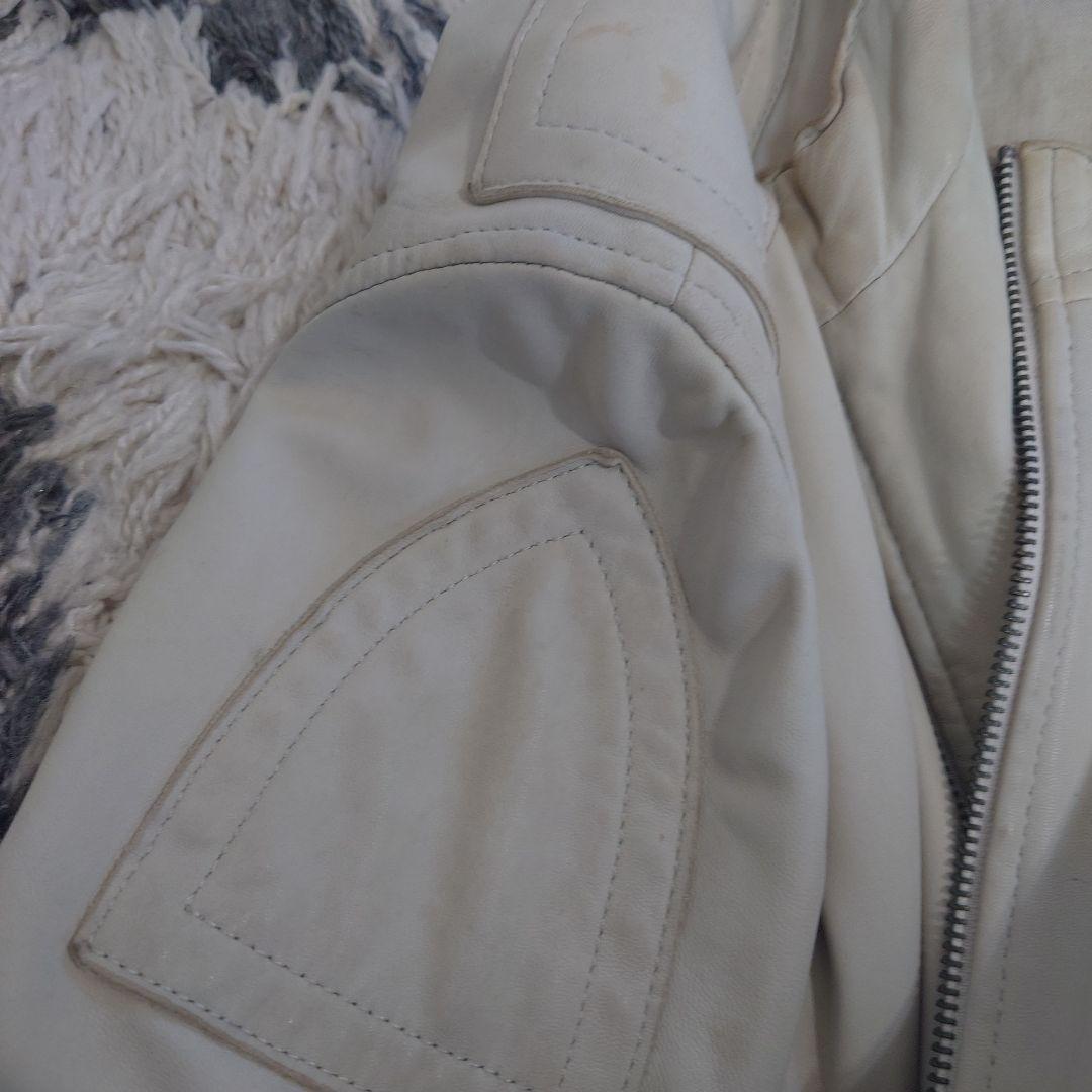 VERSACECOLLECTIONライダースジャケット白