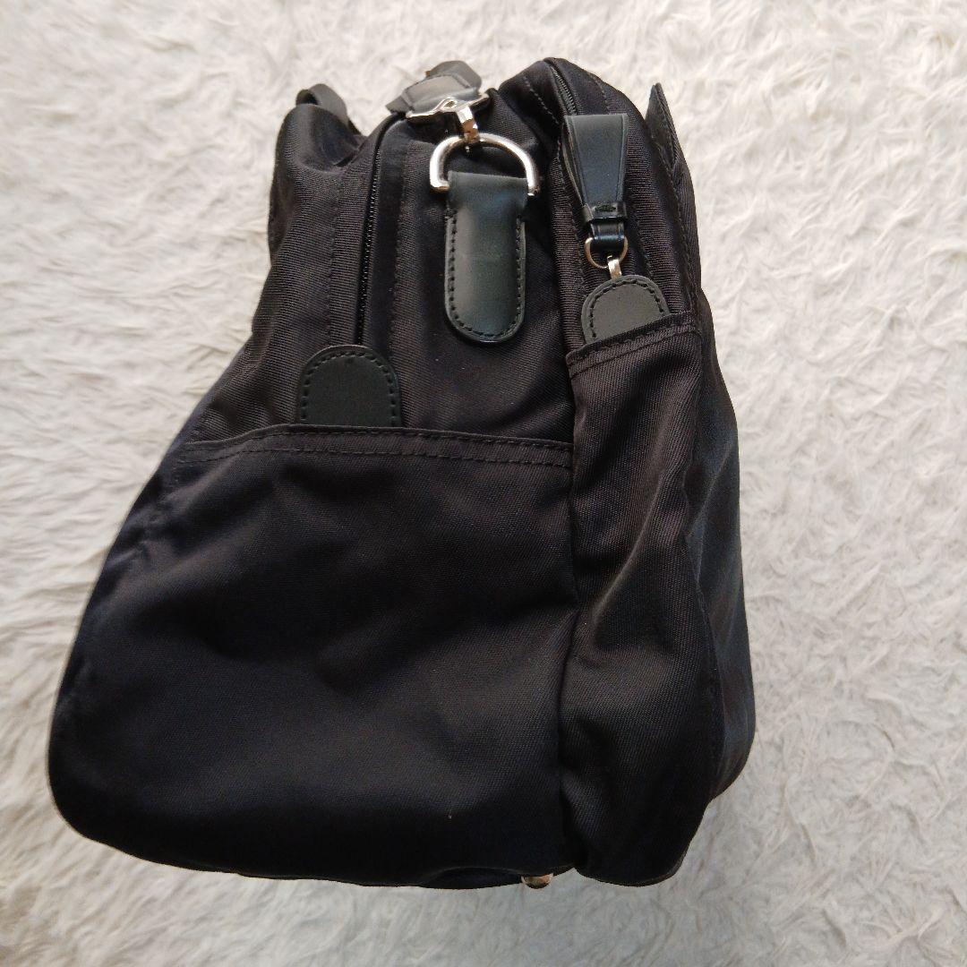 【美品】【agnes b.】2WAY ボストン　ショルダーバッグ　ブラック