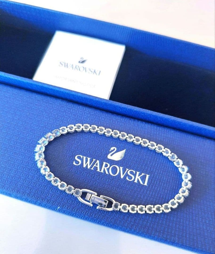 ななさん専用 テニス Dluxe ブレスレット スワロフスキー