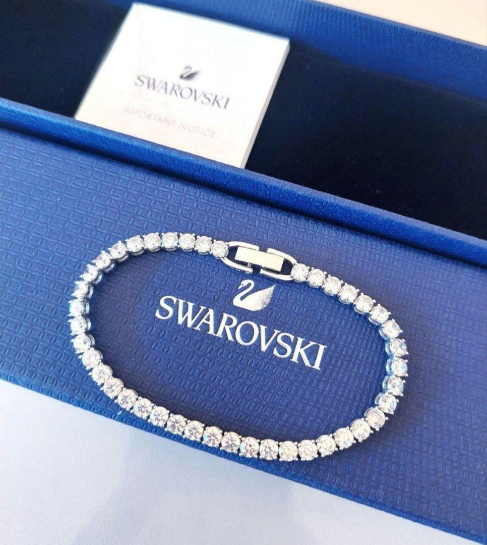 ななさん専用 テニス Dluxe ブレスレット スワロフスキー