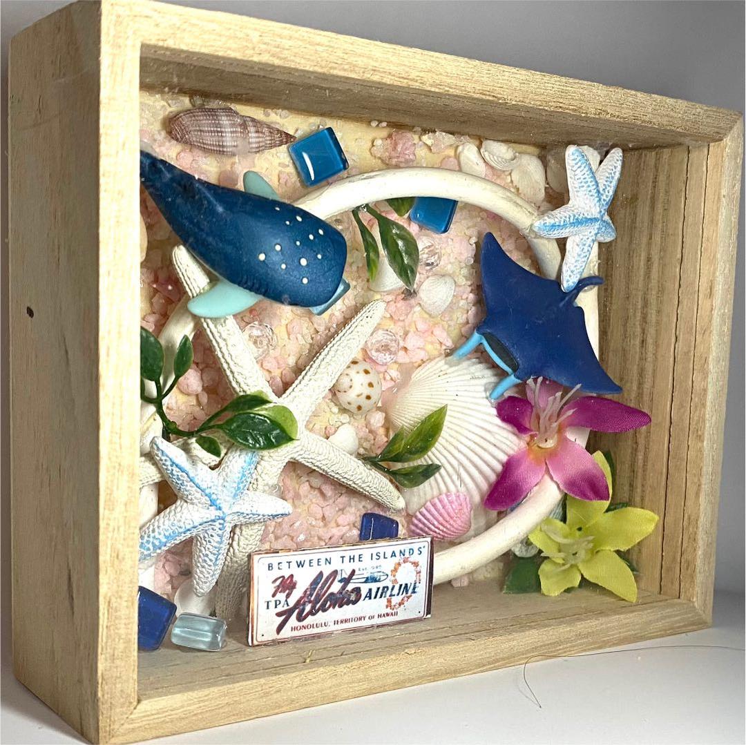 ハワイアン サーフィンオブジェ 海の中