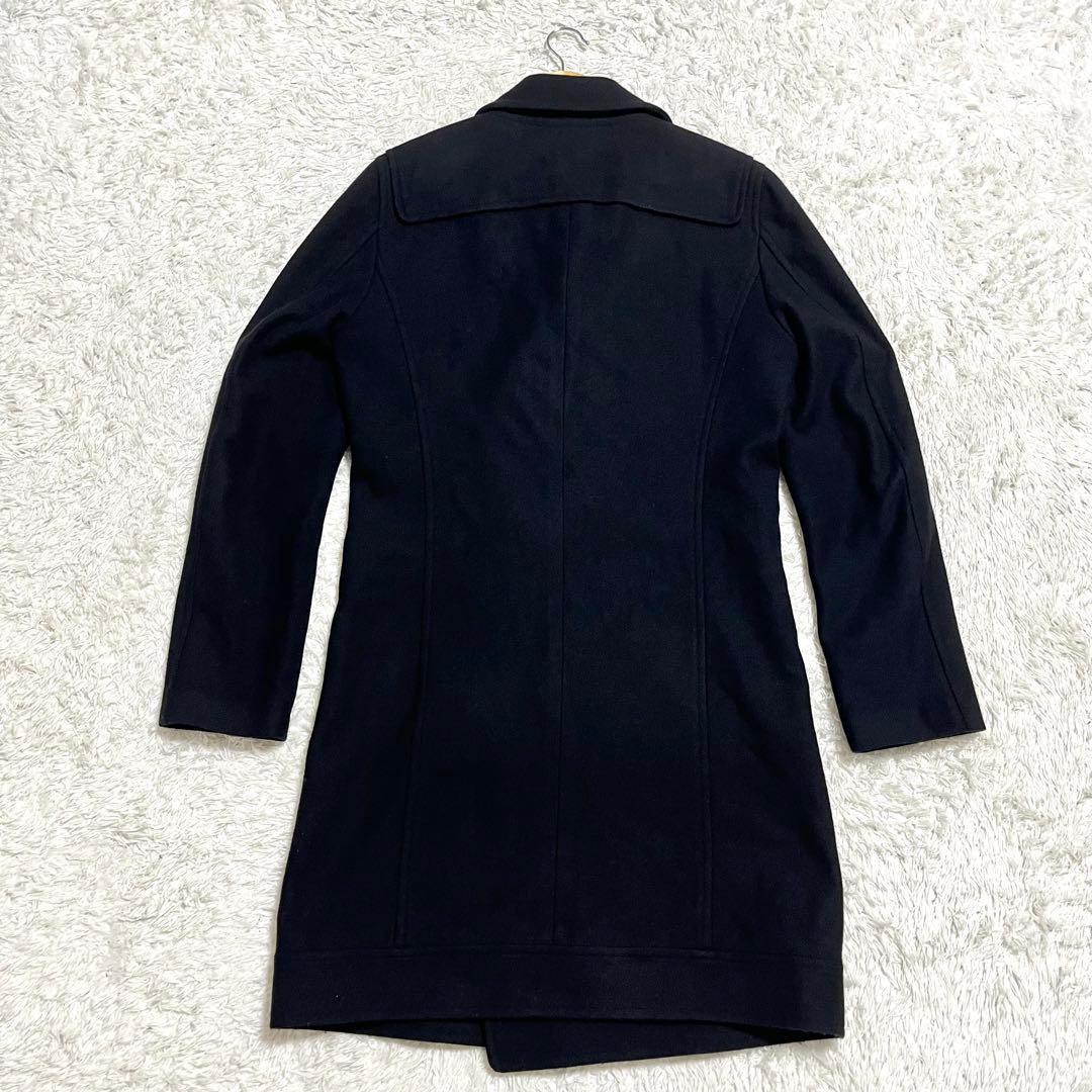 ✨希少✨ato アトウ チェスターコート ダブルボタン カシミヤ 46 M 黒