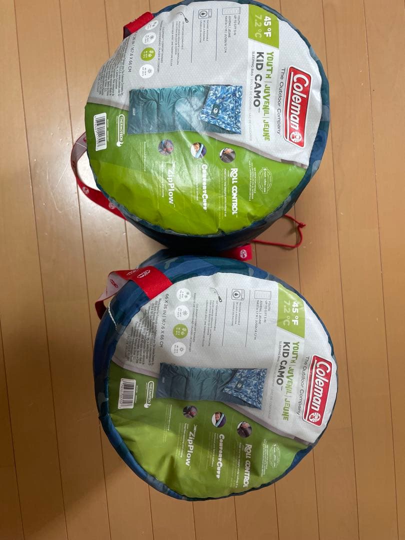 【2つセット】Coleman Kid Camo 寝袋 45°F(7.2℃)