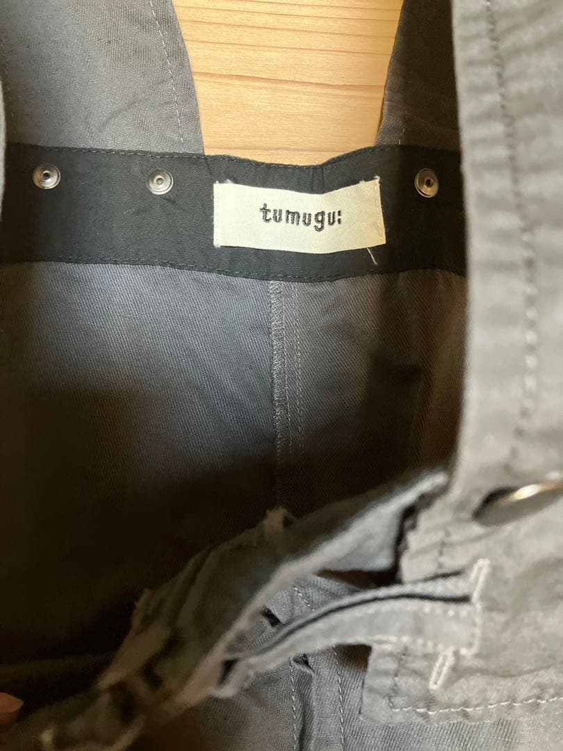 今季tumugu(ツムグ)コットンリネンツイル サロペット