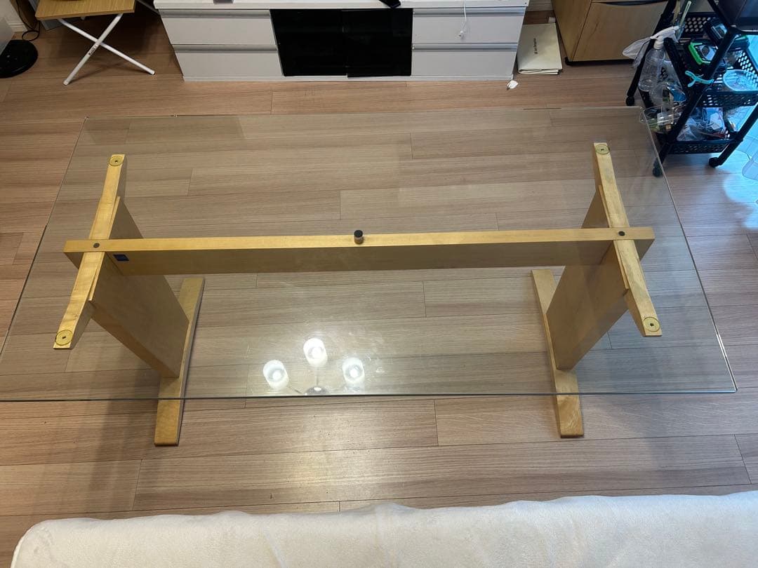 AD CARE ガラス製ダイニングテーブル(ピアッティノ)