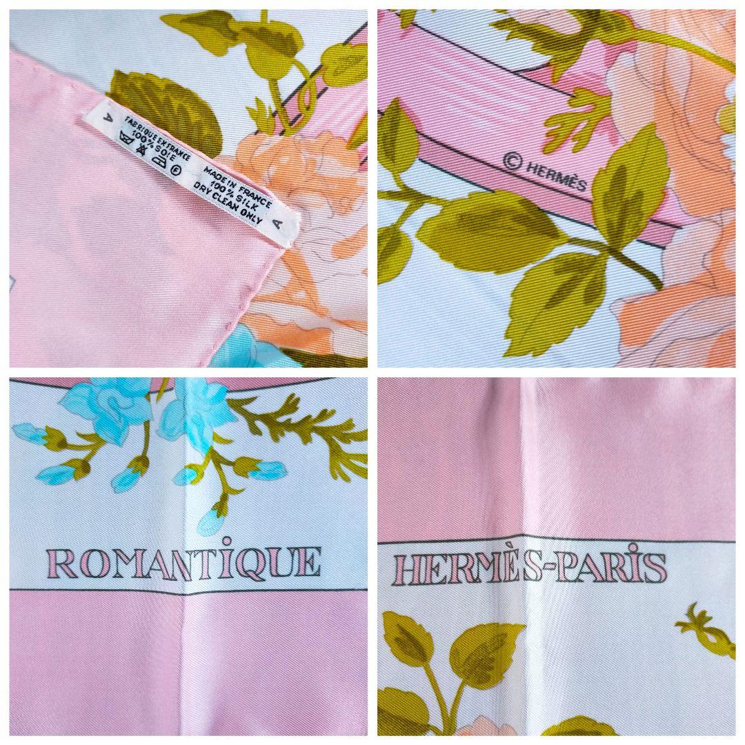 ☘️極美品☘️HERMES カレ90　ロマンティック　ピンク