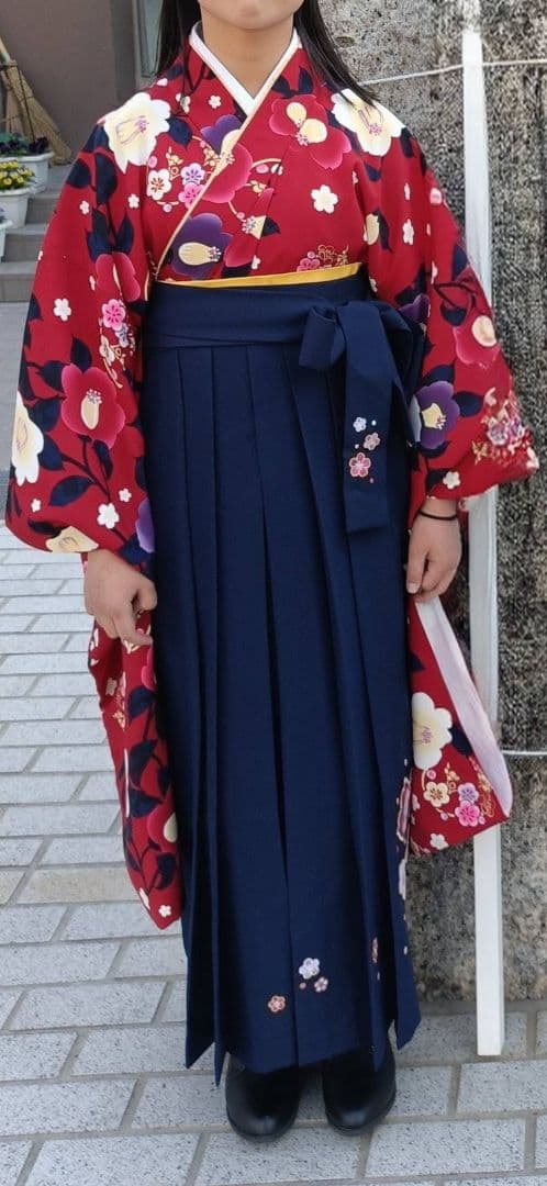 卒業式袴セット　アリサナ　袴160cm　髪飾り付き