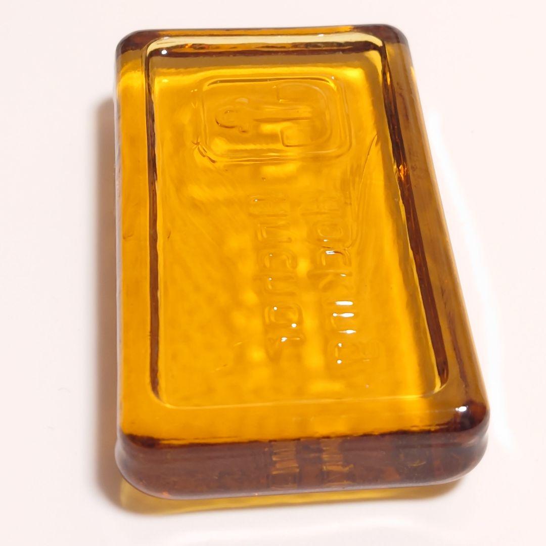 【ペーパーウェイト（ハニーゴールド）】アンカーホッキング社製　ファイヤーキング