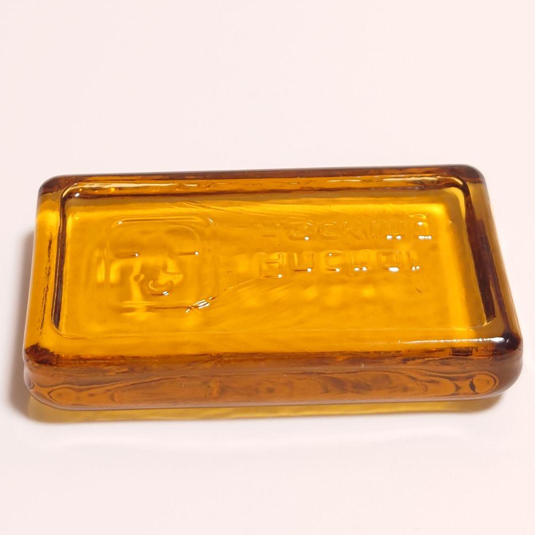 【ペーパーウェイト（ハニーゴールド）】アンカーホッキング社製　ファイヤーキング