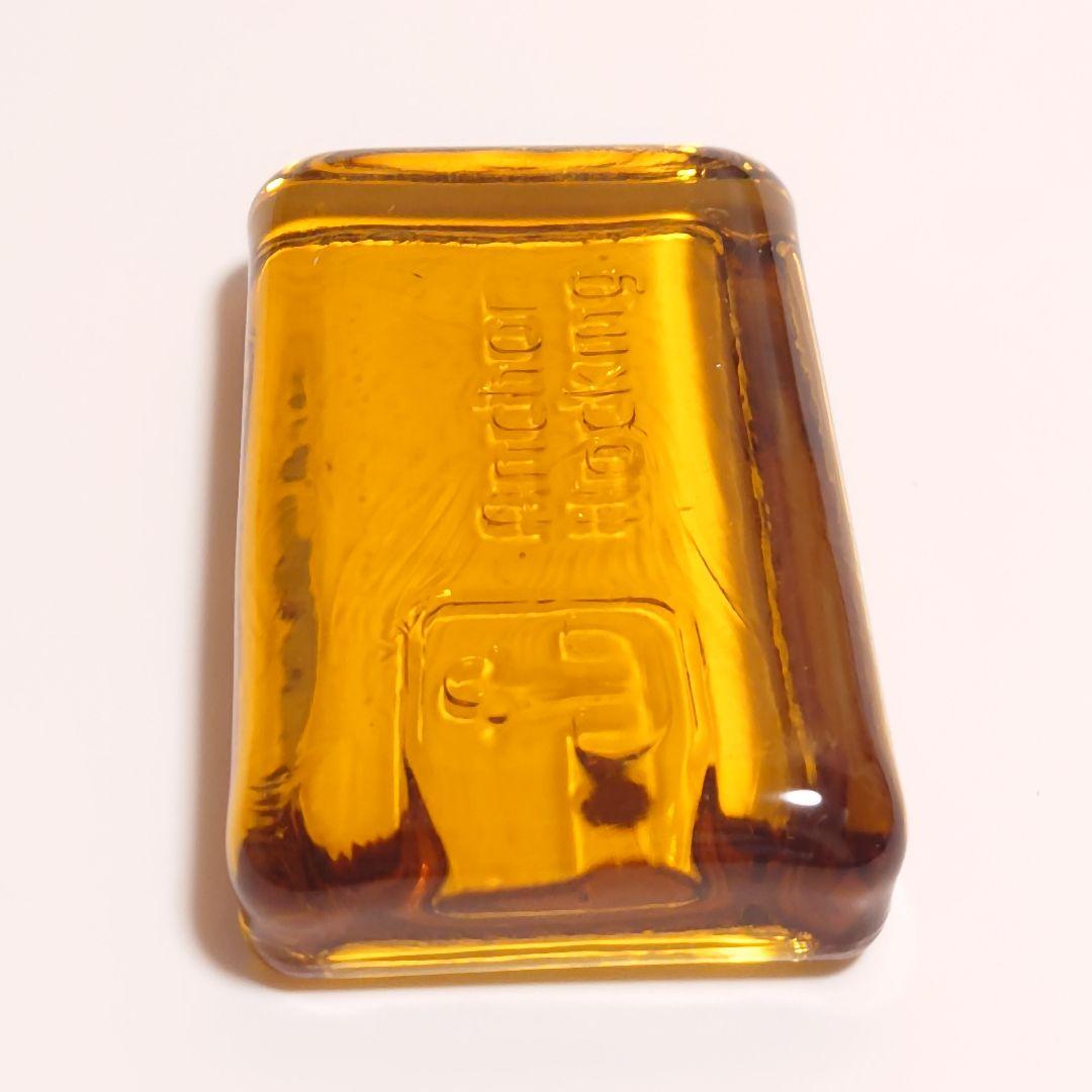 【ペーパーウェイト（ハニーゴールド）】アンカーホッキング社製　ファイヤーキング