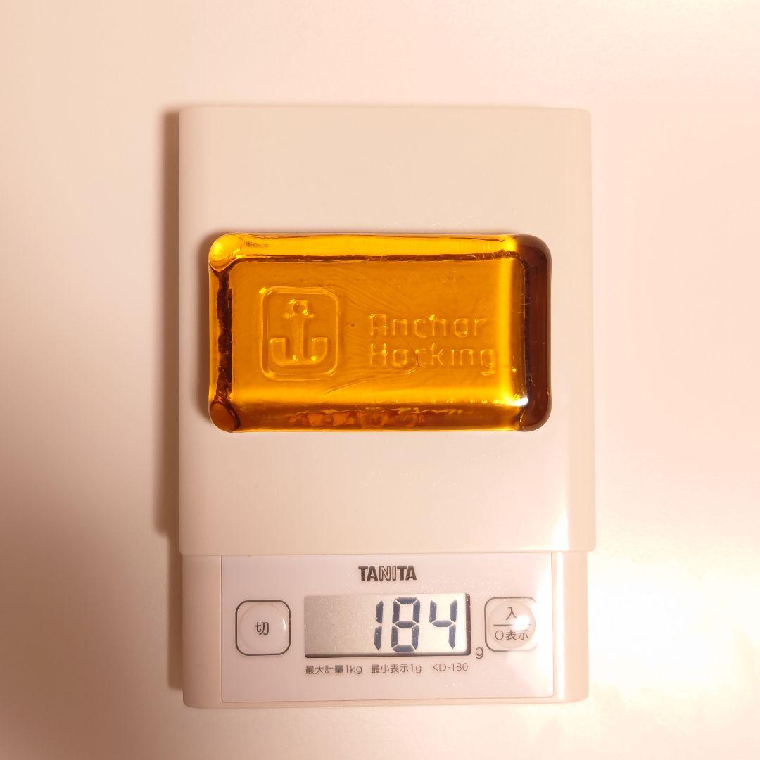 【ペーパーウェイト（ハニーゴールド）】アンカーホッキング社製　ファイヤーキング