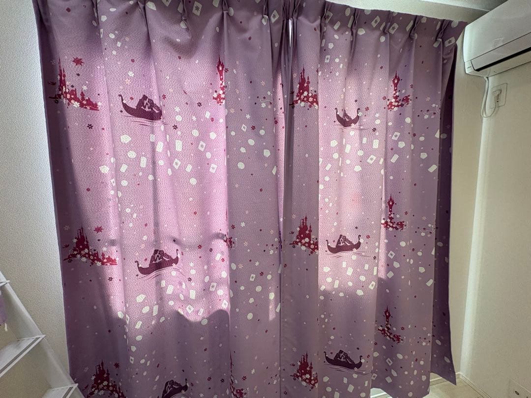 ベルメゾン　ラプンツェル　カーテン　レース　4枚セット