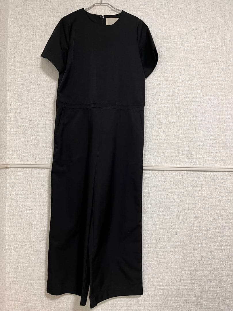 TODAYFUL ハーフスリーブワイドコンビネゾン ブラック