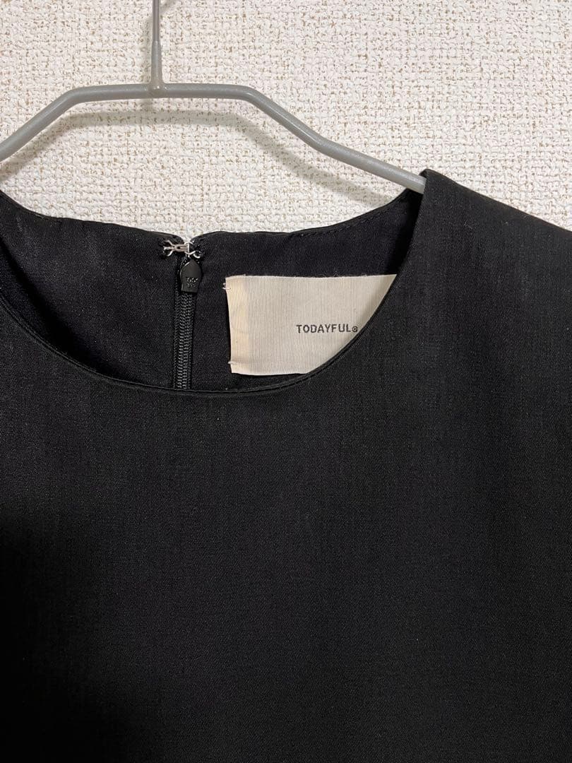 TODAYFUL ハーフスリーブワイドコンビネゾン ブラック