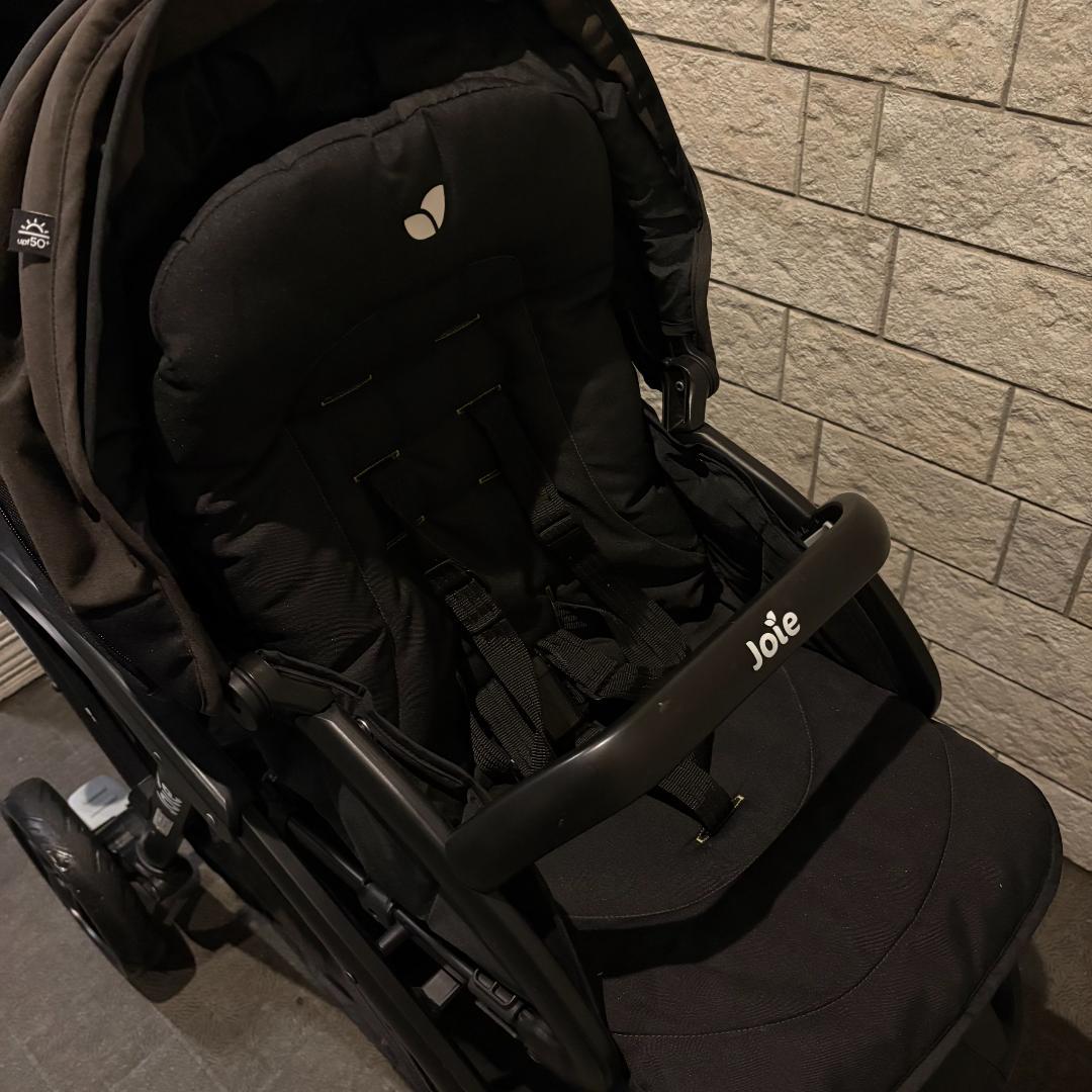 Joie ジョア 2人乗りベビーカー エヴァライトデュオ　　シェール　黒