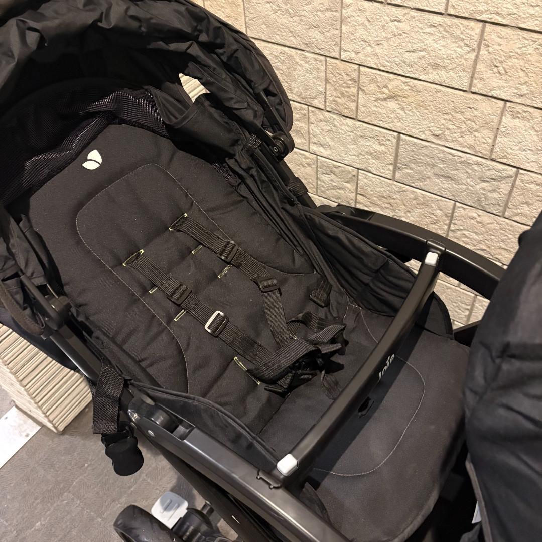 Joie ジョア 2人乗りベビーカー エヴァライトデュオ　　シェール　黒