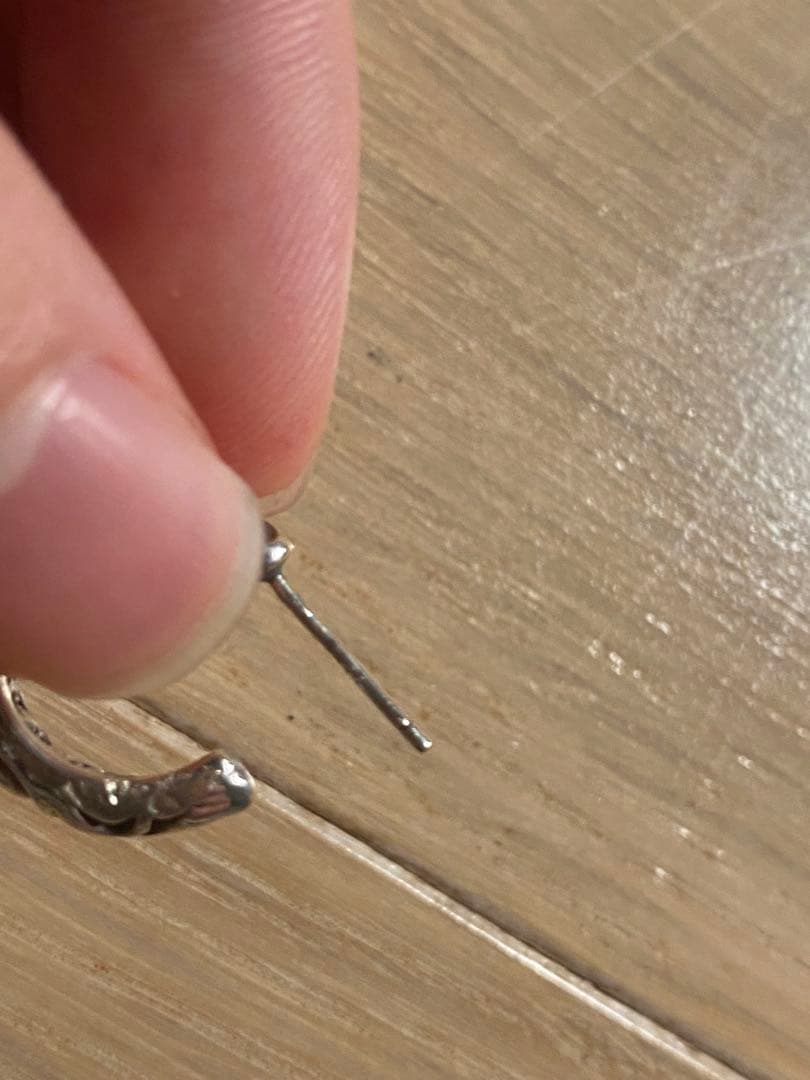 クロムハーツ スクロール フープイヤリング(ピアス)