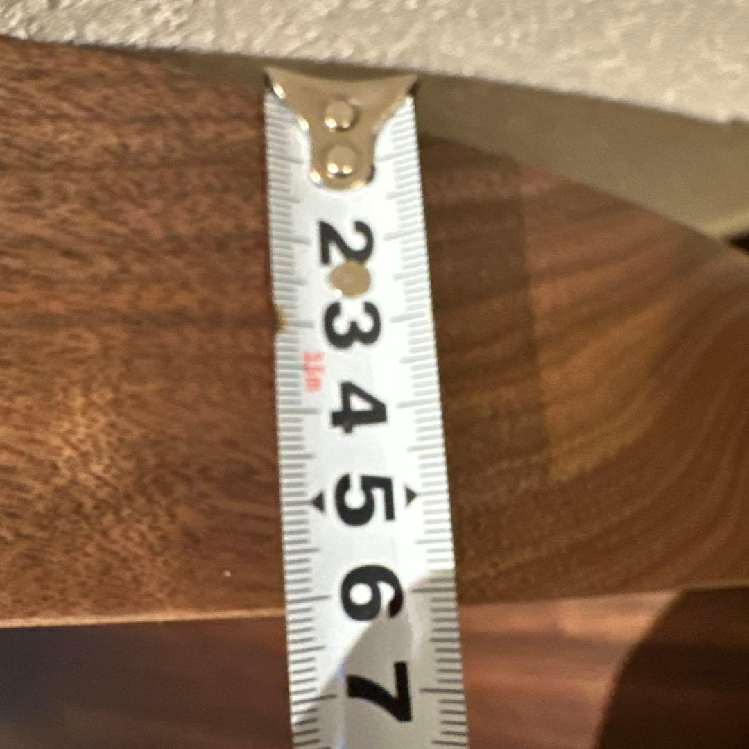 【値下げ】直径70cm　ウォールナット　円形　丸　一枚板　無垢　天板テーブル座卓