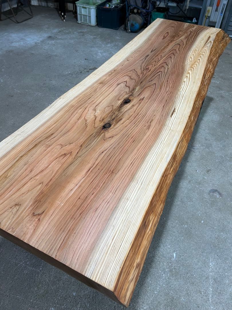 むぅ一枚板ダイニングテーブルテーブル　机　無垢 天板　リビング　一枚板家具