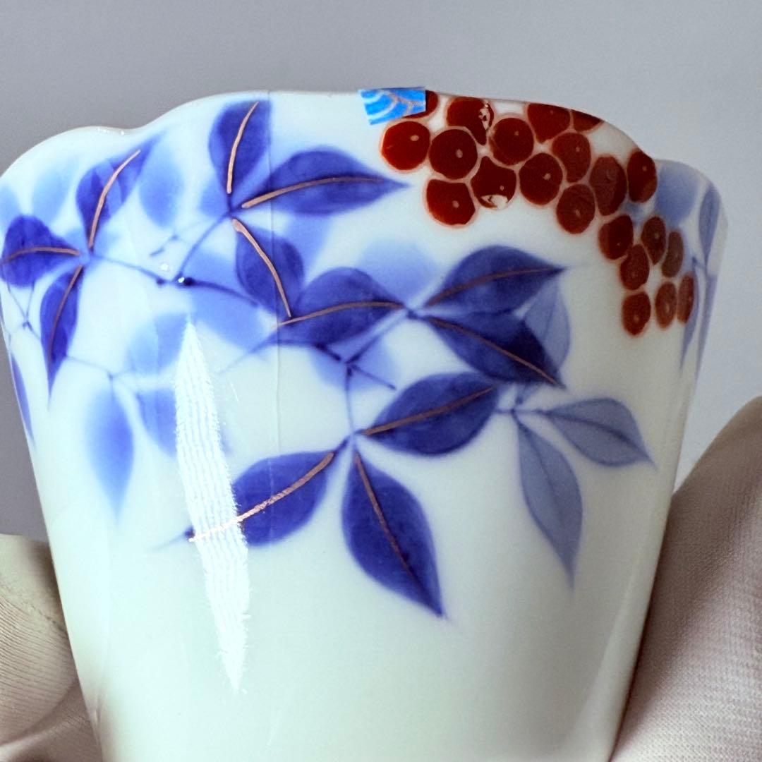 オールド深川製磁　染錦南天文様鉢　まとめて18個！！　料理屋　器を楽しむ