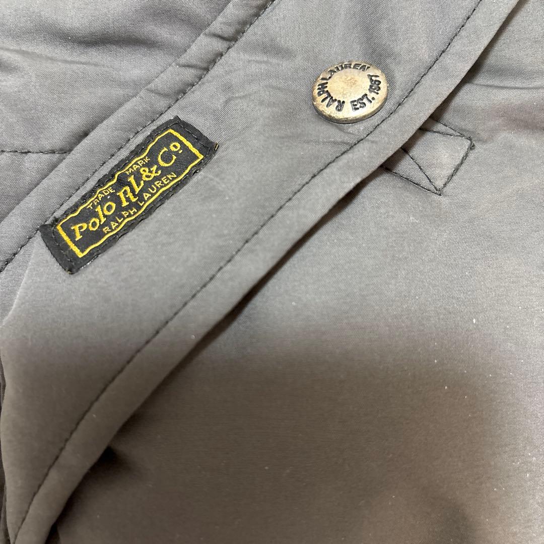 ポロラルフローレン❣️フード付きダウンベスト グレー　レディースＳ