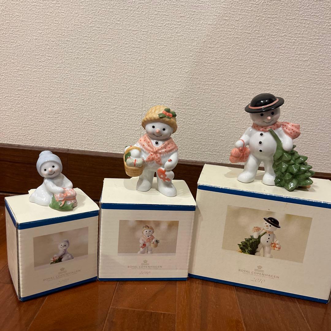 ロイヤルコペンハーゲン⚫︎雪だるま　スノーマン セット 陶器