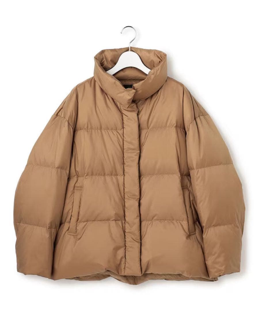 23区今季新品Oggi掲載シレータフタ ハイネック ショート ダウンコート 38