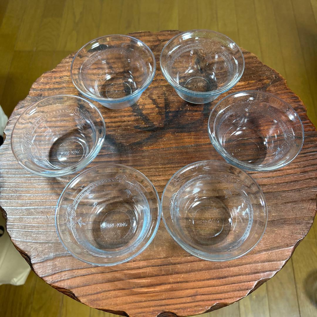 ファイヤーキング  カスタードカップ　フィルビー　サファイアブルー　10個セット