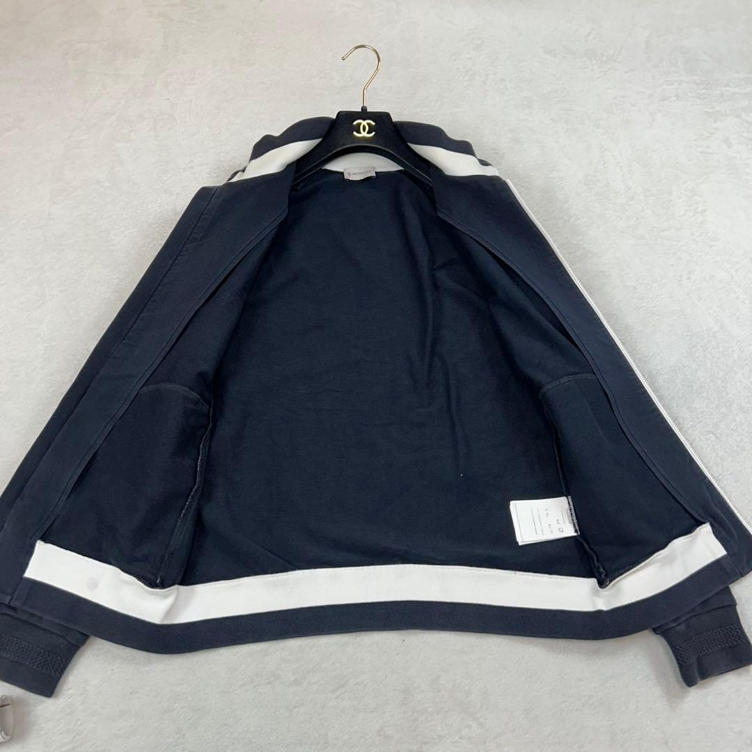 K951 S モンクレール ジップアップ ワッペン ブルゾン ネイビー メンズ