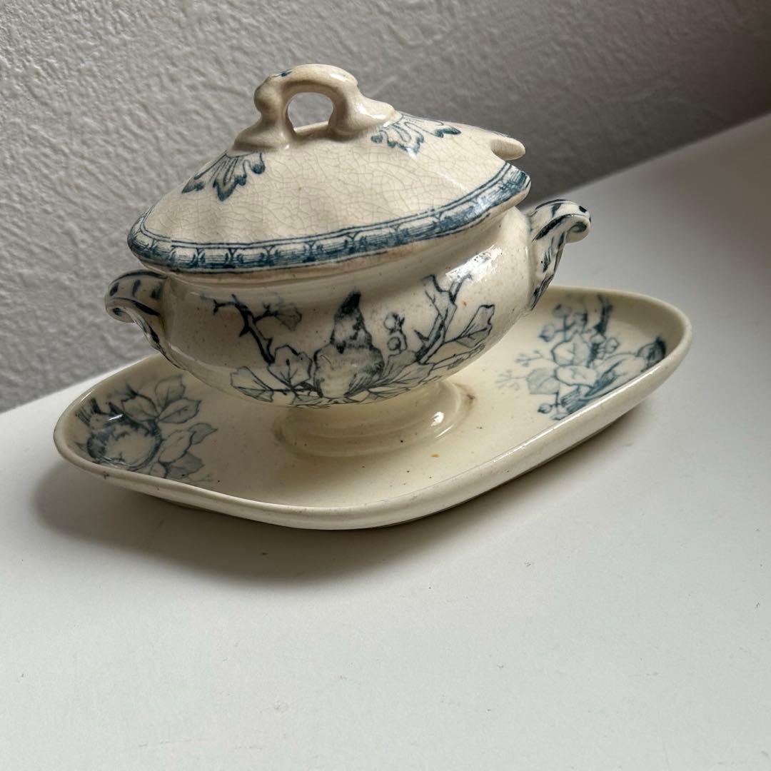 フランスアンティーク　ショワジールロワ　ムタディエ　マスタード入れ