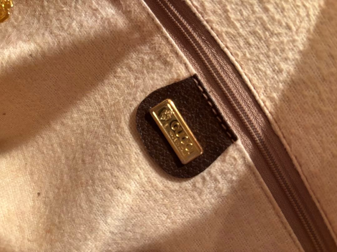 GUCCI オールドグッチ ヴィンテージ GG レザー ボストンバッグ