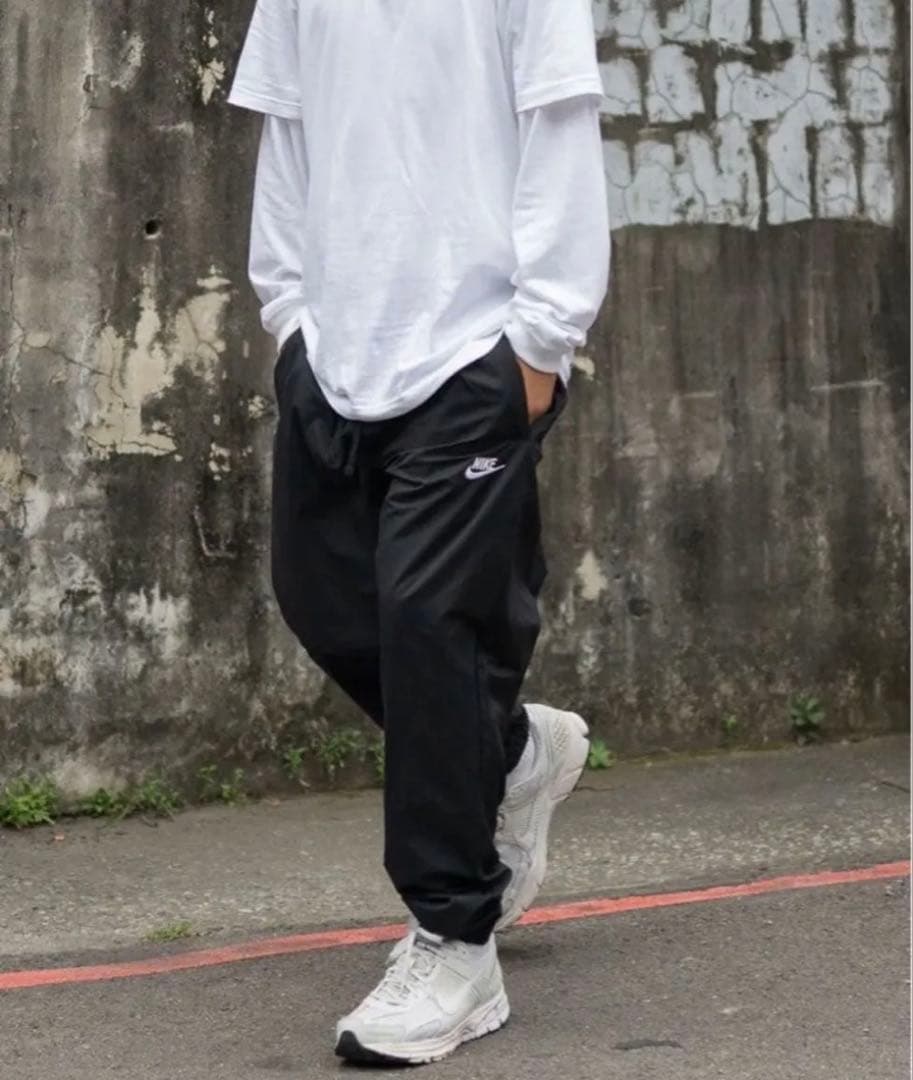 L ☆新品タグ付☆ ナイキ ウーブンパンツ メンズ カフ ジョガー ブラック