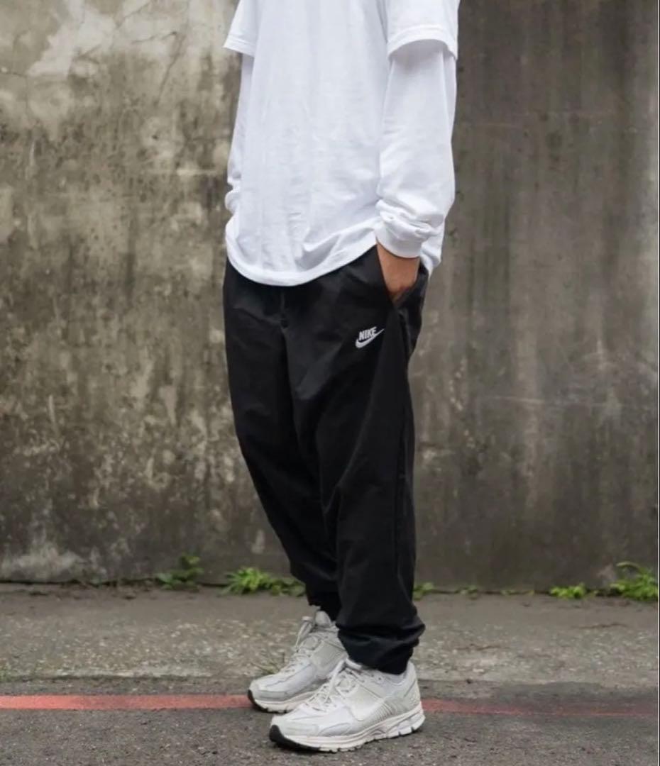 L ☆新品タグ付☆ ナイキ ウーブンパンツ メンズ カフ ジョガー ブラック