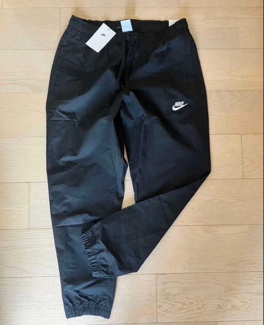 L ☆新品タグ付☆ ナイキ ウーブンパンツ メンズ カフ ジョガー ブラック