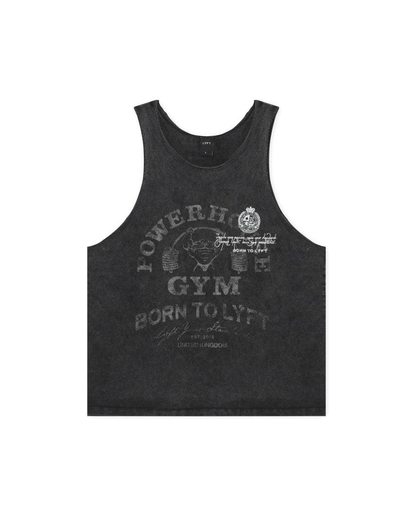 【完売品】LYFT パワーハウスジム コラボ タンクトップ Sサイズ ブラック