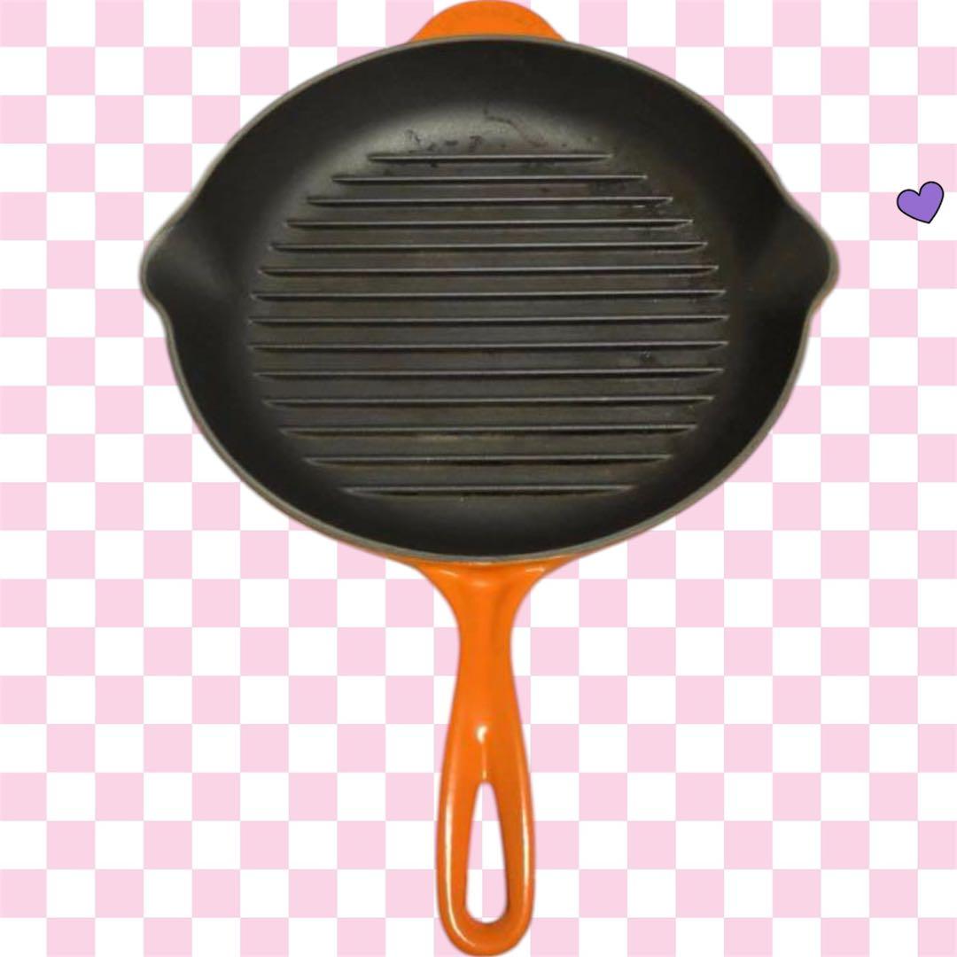 ル.クル-ゼ❤️サイズ30cm❤️Le Creusetグリルパンオレンジ大きいサイズ