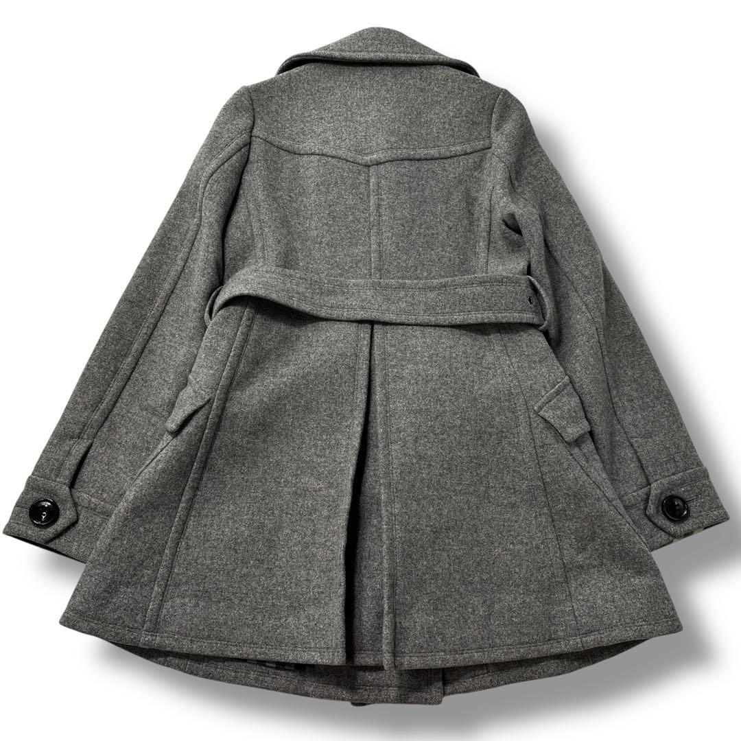 【極美品】バーバリー　トレンチコート　ノバチェック　アンゴラ　ダブル　ロゴ金具