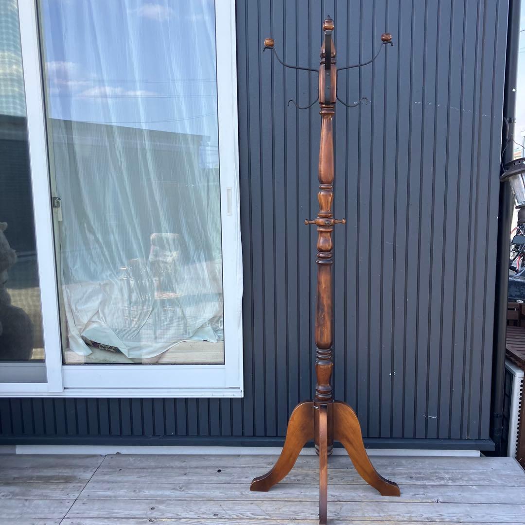 北欧レトロ カリモク 木製 クラシックポールハンガー ハンガーラック ビンテージ