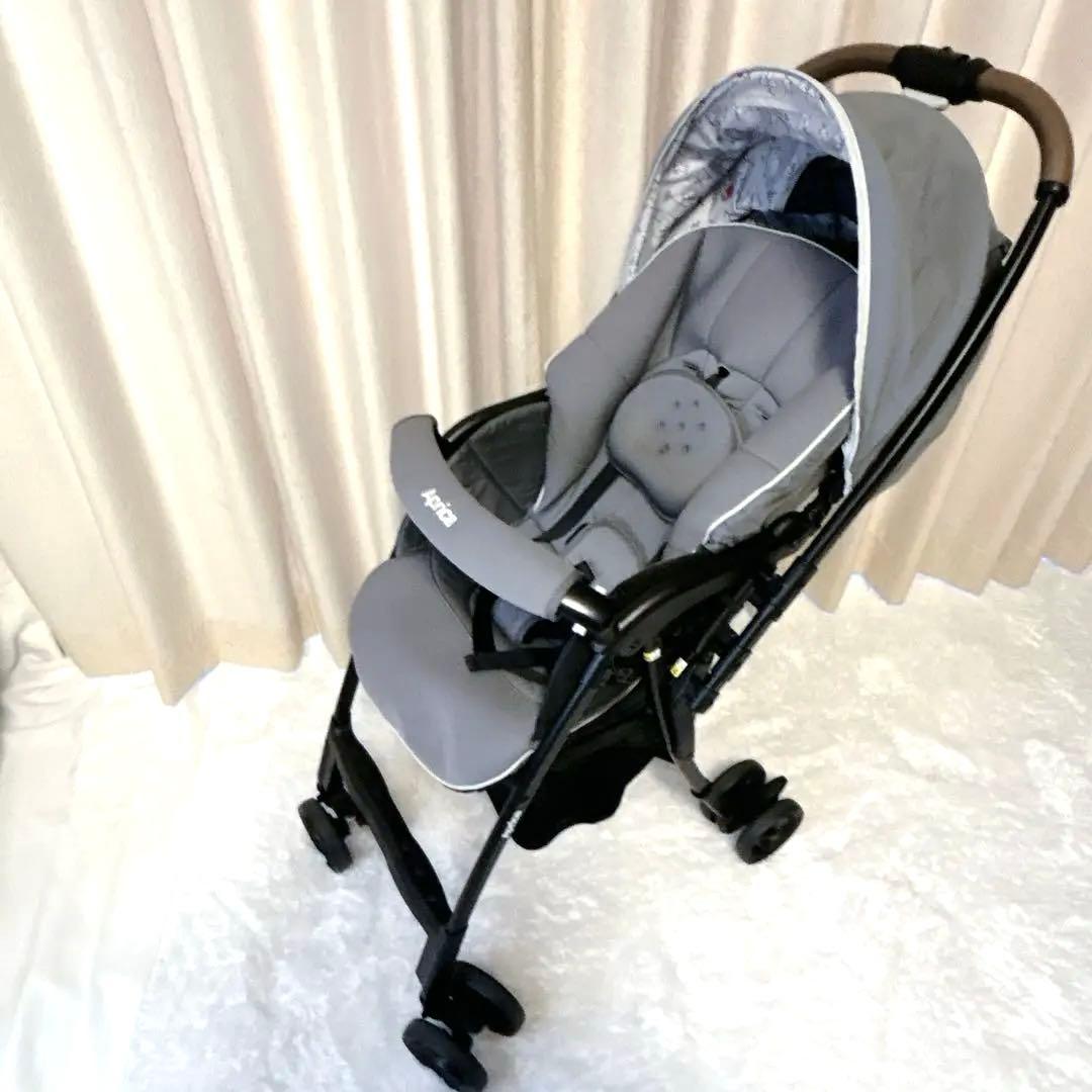 美品✨アップリカ カルーンエアー Aprica 両対面 グレー