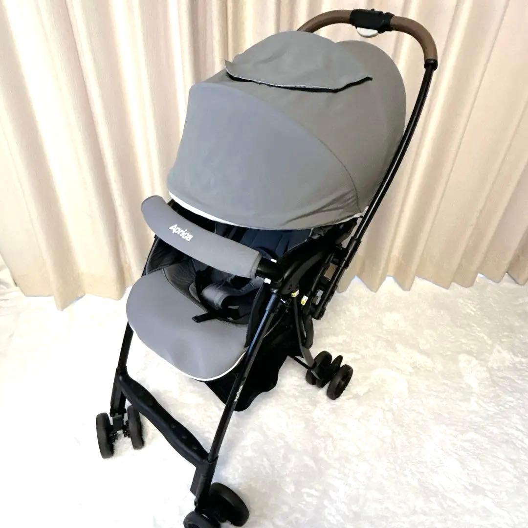 美品✨アップリカ カルーンエアー Aprica 両対面 グレー